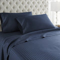 Satin Stripe Duvet Set Narrow Lines