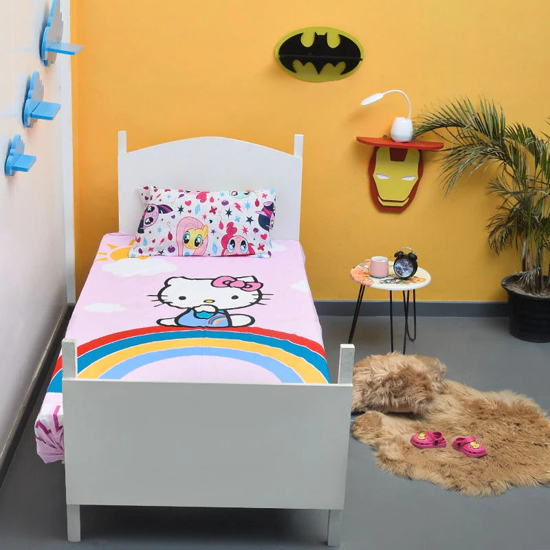 Kitty "Rainbow Cat" Bed-sheet