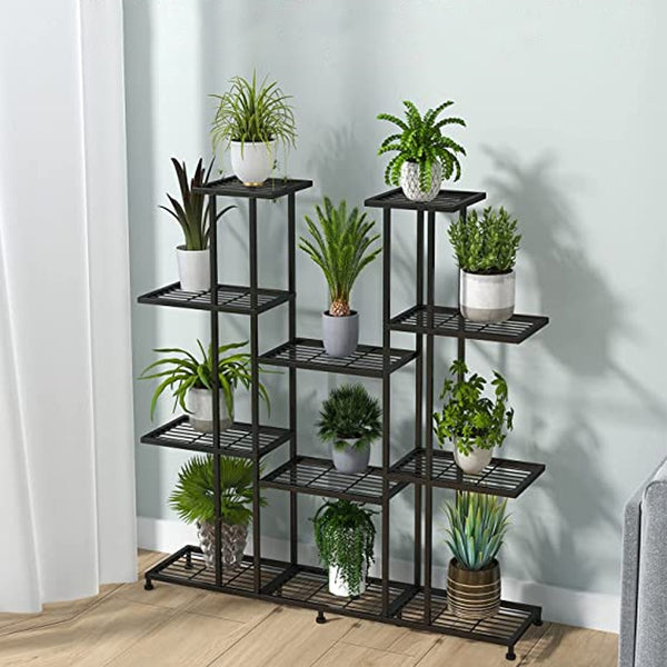 Metal Plant Stand, 9 Tiers Multifunctional Plant Stands