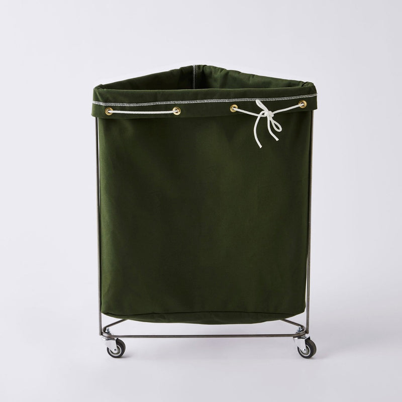 Triangle Canvas Elevated Laundry Basket