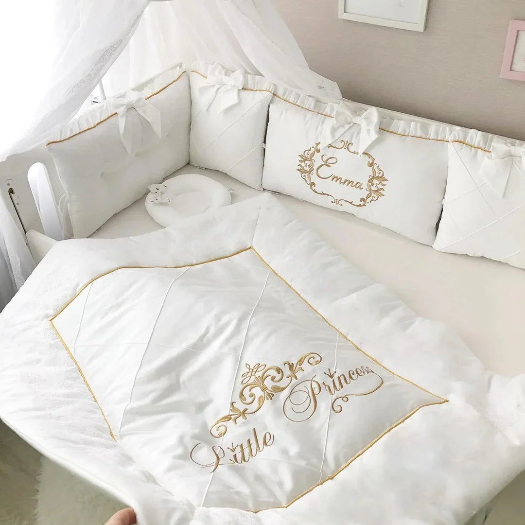 White Baby Cot Set