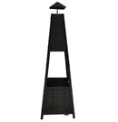 Pyramid Chiminea Log Burner Fire Pit - myhomestore.com.pk