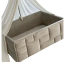 Velvet Tufted Bassinet (Square shape) - myhomestore.com.pk