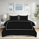 Baratta Comforter Set (Black with White Bratta Stitch) - myhomestore.com.pk
