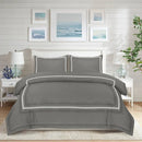 Baratta Comforter Set (Grey with White Bratta Stitch) - myhomestore.com.pk