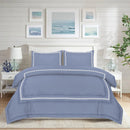 Baratta Comforter Set (Sky Blue with White Bratta Stitch) - myhomestore.com.pk