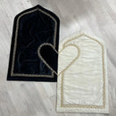 Embroidered Prayer Mat Set with Heart Design( set of 2 ) - myhomestore.com.pk