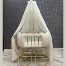 BABY CHESTER VELVET TUFTED BASSINET - myhomestore.com.pk