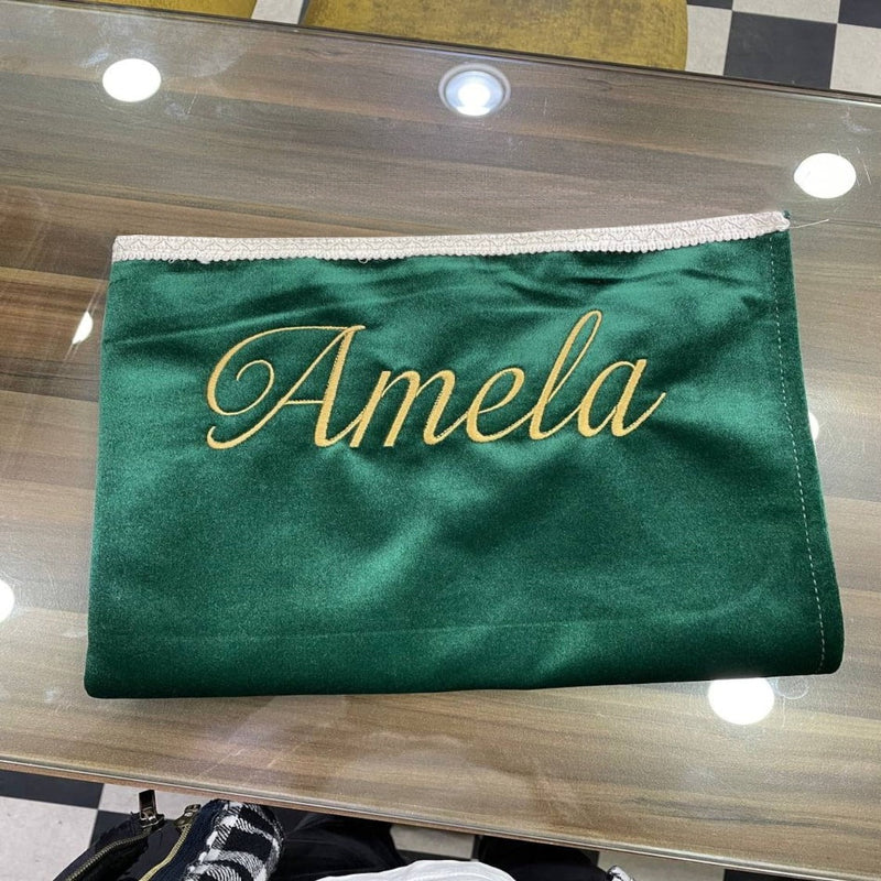 Personalized Embroidery Velvet Prayer Mat