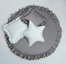 Grey Frill Baby Mat & Pillows - myhomestore.com.pk