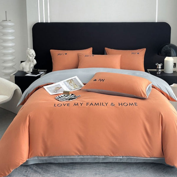 Embroidery Duvet Set (Love My Family & Home)