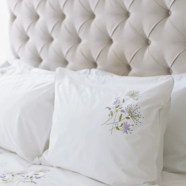 Dandelion Embroidered Bed Sheet
