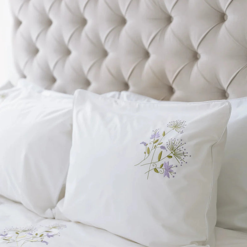 Dandelion Embroidered Bed Sheet