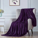 Soft Flannel Fleece Blanket In purple
