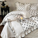 Polka Dots Printed Bedding Duvet Set