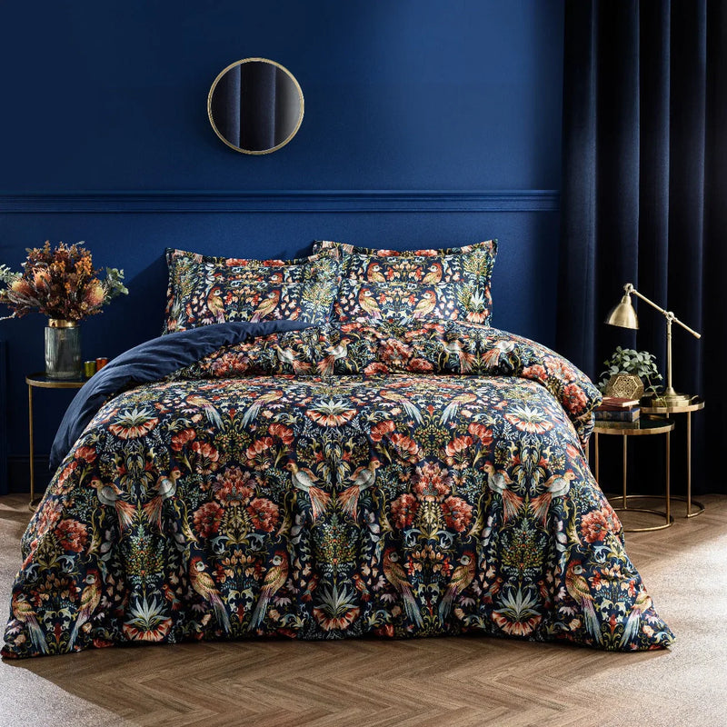 Enchanted Forest Velvet Bedsheet | Luxury Nature-Inspired Bedding