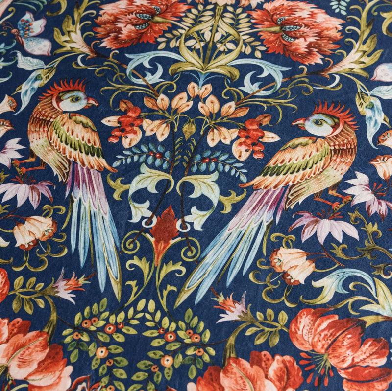 Enchanted Forest Velvet Bedsheet | Luxury Nature-Inspired Bedding