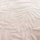 Leafy Pattern Velvet Bedspread | Elegant Bedroom Decor