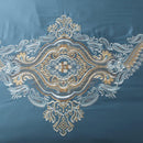 Navy Stitch Embroidery Duvet Set