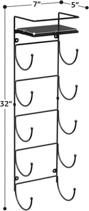 Sorbus Wall Mounted Towel Rack – Space-Saving Metal Towel Holder for Rolled Bath Towels