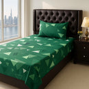 Geometric Triangle Pattern Bed-Sheet