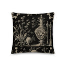 Black Toile Cushion Cover