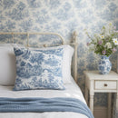 Blue and White Toile Decorative cushion cover