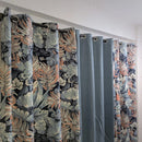 Sunwashed Florals Cotton Duck Curtain Set