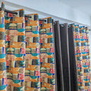 Modern Geo Print Cotton Duck Curtains