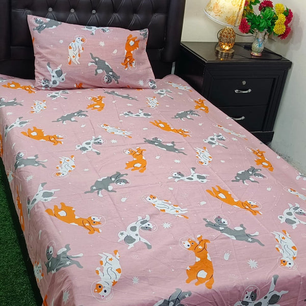 Kids Cartoon Bed-sheet (Dog)