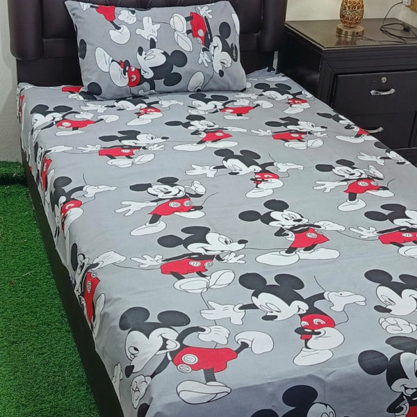 Mickey Mouse Kids Bed Sheet