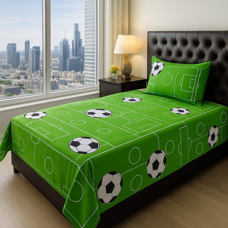 Football Design Kids Bed-sheet
