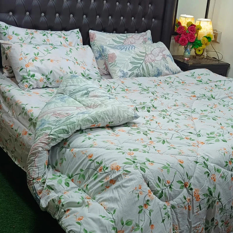 Pastel Garden Comforter Set – Elegant & Lightweight Bedding