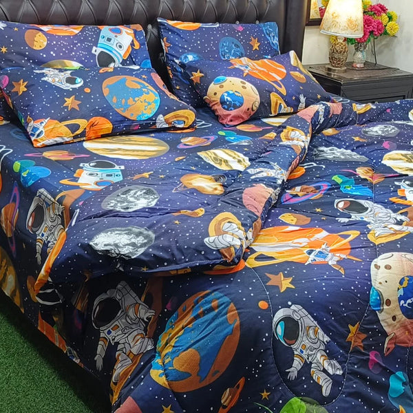 Space-Themed Design Comforter Set