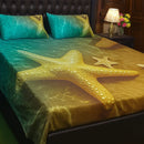 Ocean Printed Bedsheet 3 pcs