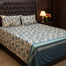 Floral Design Printed Bedsheet (3pcs)