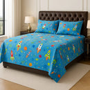 Colorful Space Explorer Bedsheet 3 pcs