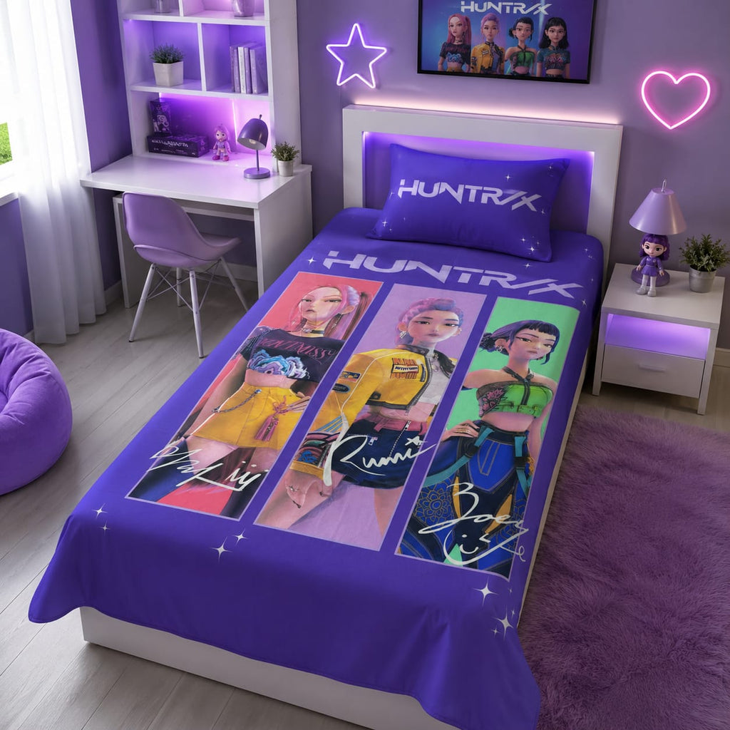 Girls Huntrix Kids Bed-sheet