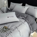 Embroidery Duvet Set (Love My Family & Home) - myhomestore.com.pk