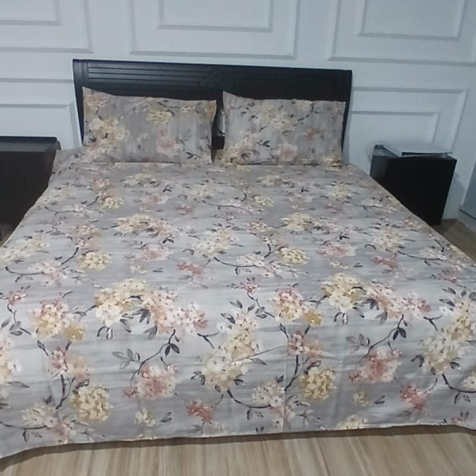 Printed Bedsheet  leaf