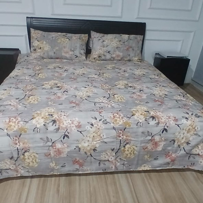 Printed Bedsheet  leaf