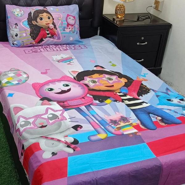 Gabby's Dollhouse Kids Bed-Sheet