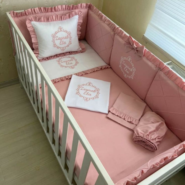 Pink Baby cot set