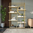 Contemporary 6-Tiered Standing Etagere Bookshelf - myhomestore.com.pk