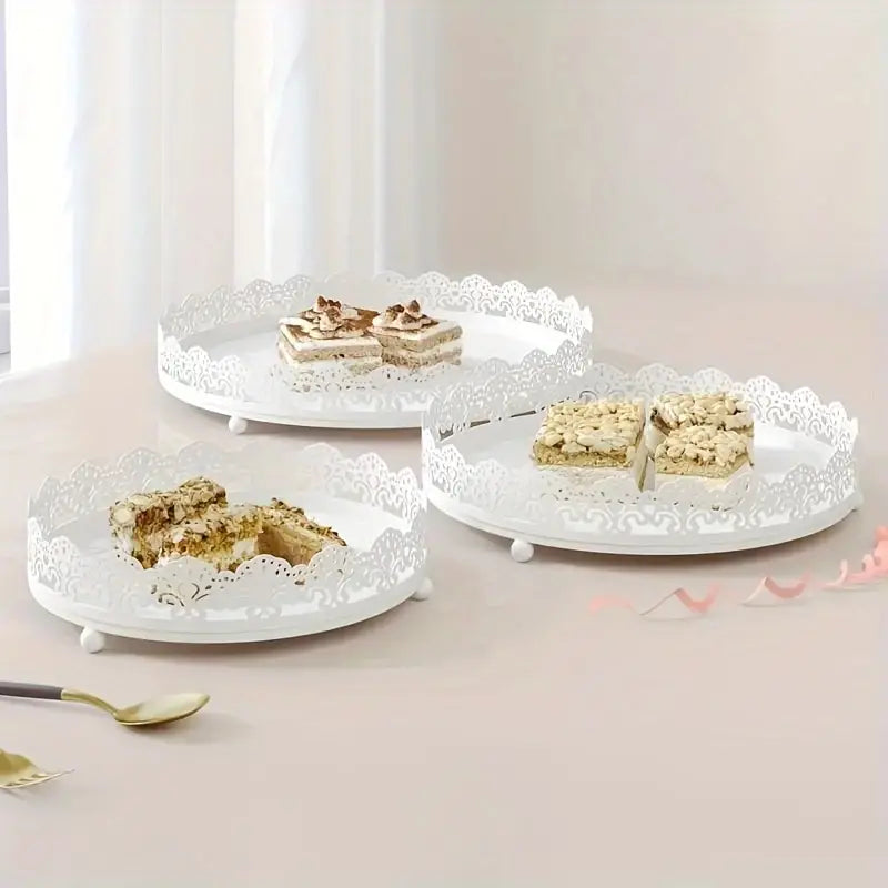 Elegant  Lace Display Tray Set