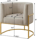 Armchair with Metal Frame - myhomestore.com.pk