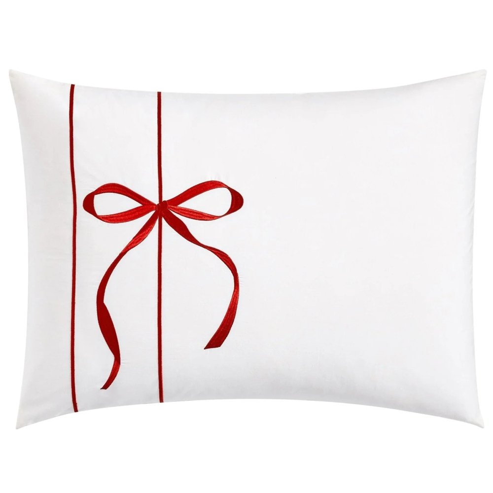 Aubree Bow Embroidery Duvet Set– Elegant & Timeless Bedding - myhomestore.com.pk