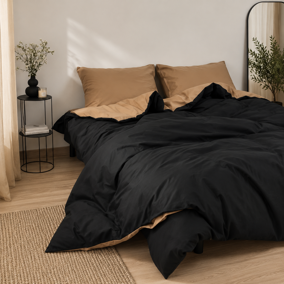 Cocoa Black Luxe Duvet Set