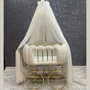 BABY CHESTER VELVET TUFTED BASSINET - myhomestore.com.pk