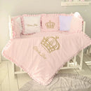 Baby Cot Set ( Pink Princess Crown ) - myhomestore.com.pk